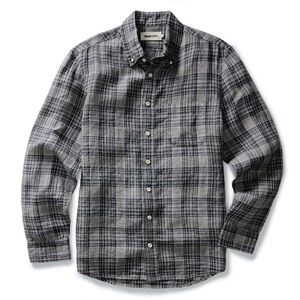 Taylor Stitch - The Jack in Navy Plaid Linen